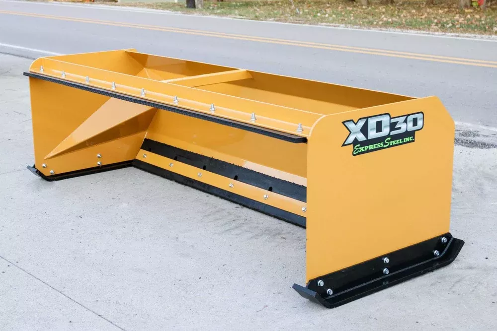 Express Steel 8′ Snow Pusher | Model XD30 Pullback | Width 96″ | 50–90 HP | 18-25 GPM | For Tractors & Skid Steers
