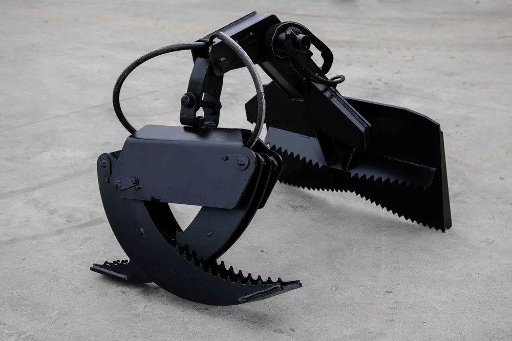Express Steel Mini Bobcat Manual Rotating Log Grapple | Opening Width 66″ | 10-15 GPM | For Skid Steers