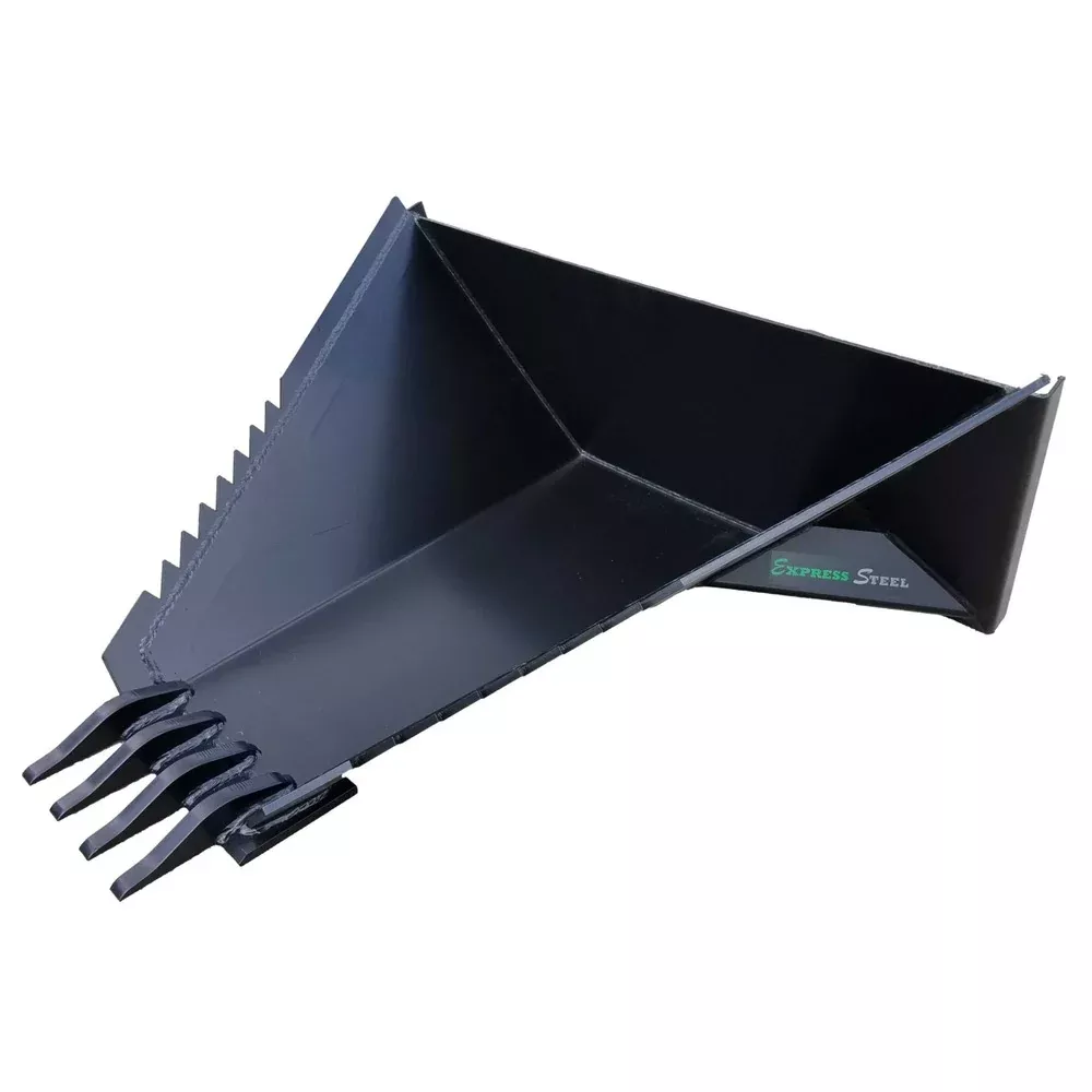 Express Steel Stump Bucket | Width 44″ | 15–20 GPM | For Skid Steers