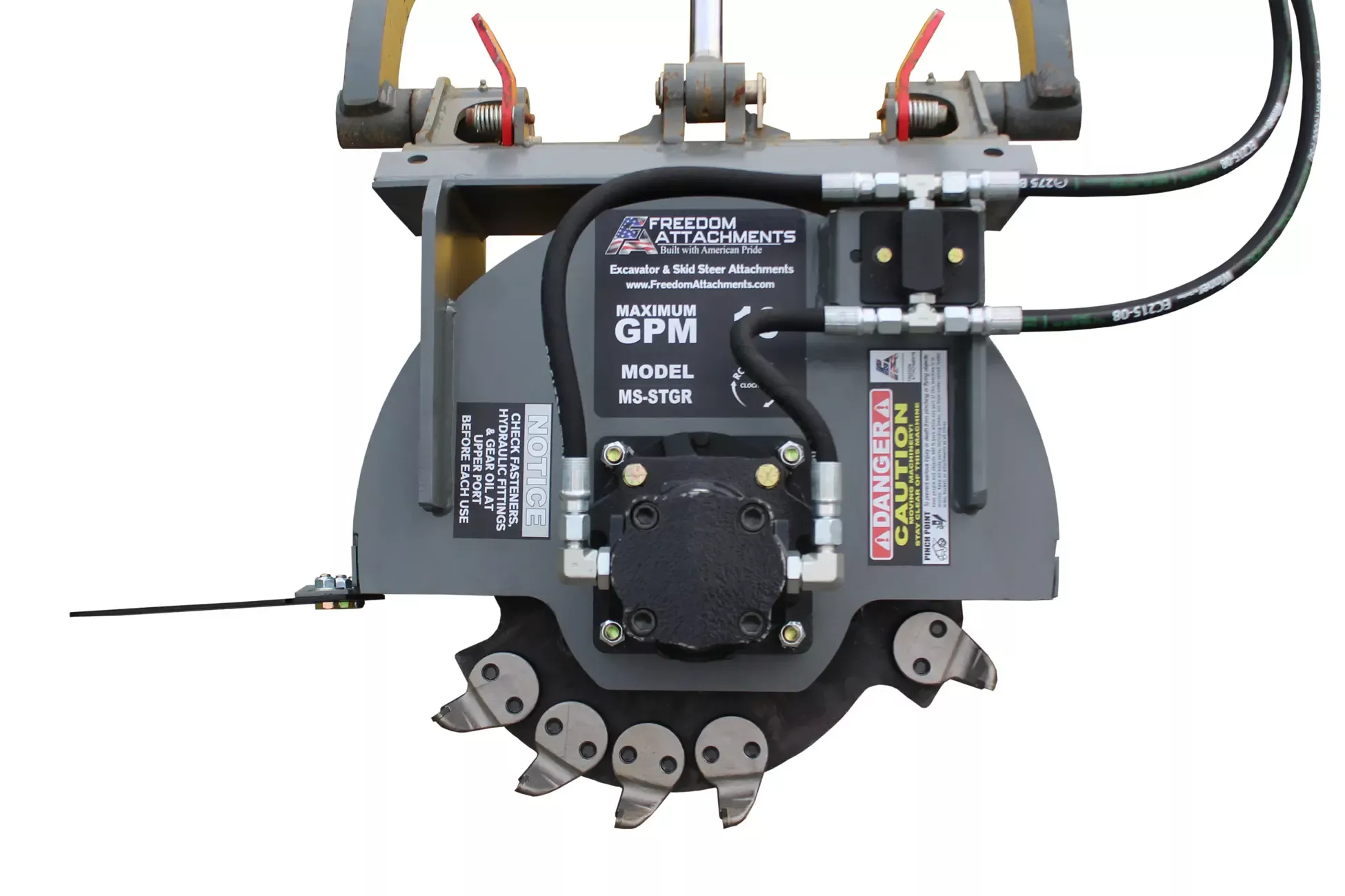 FA Stump Grinder | Model FAMSSG 2400 | Cutting Width 24" | 10-25 GPM | For Mini Skid Steers