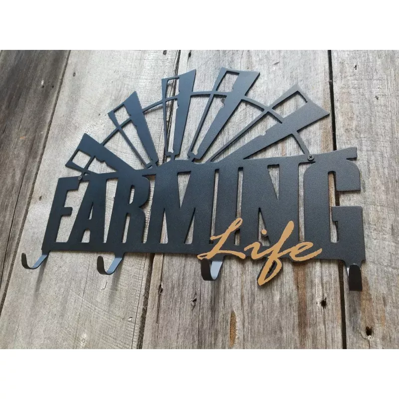 Farming Life Hanger|Red&Orange&Light blue&Blue&Purple&Green&Gray&White&Brown
