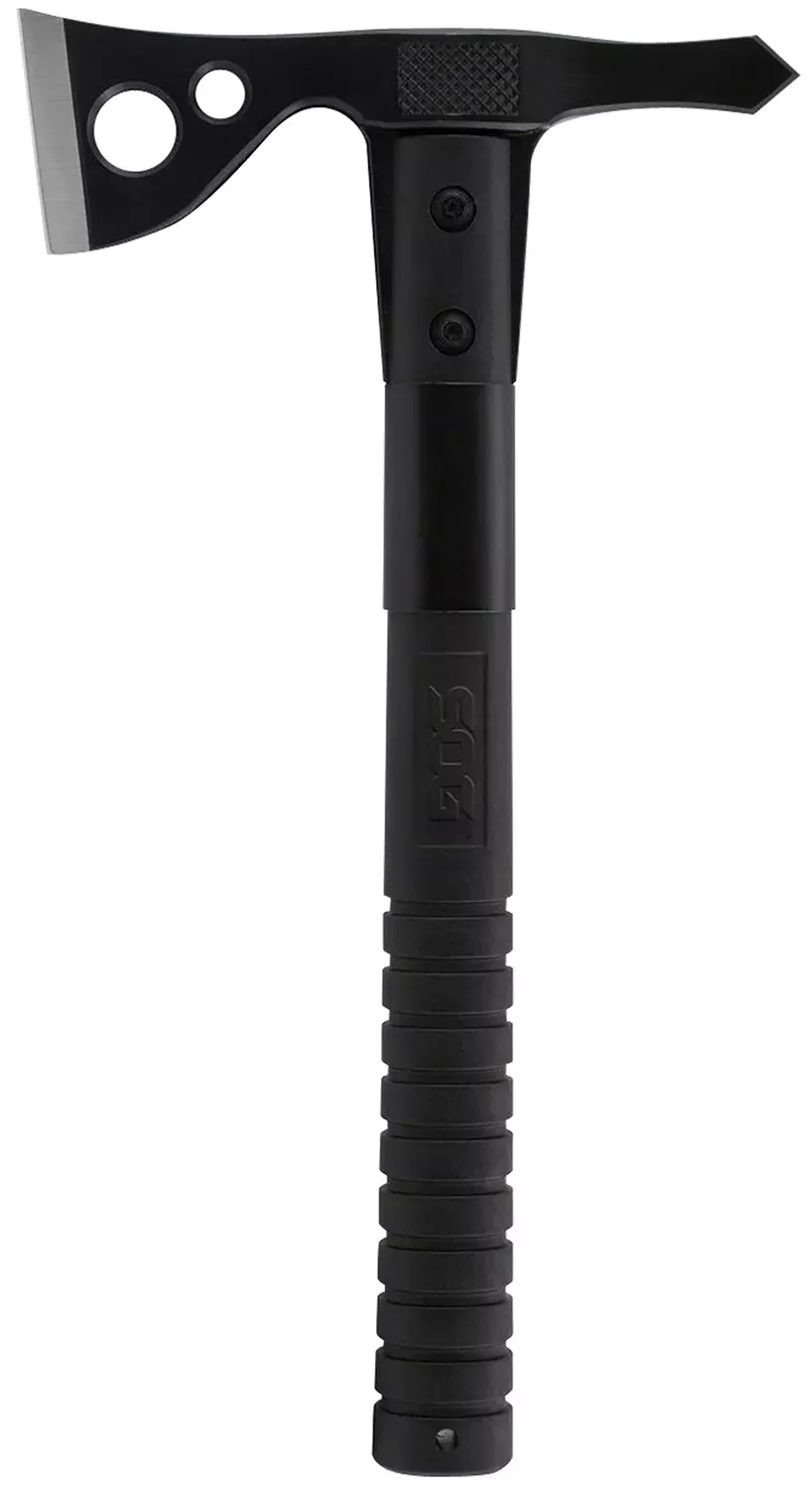 FastHawk2″ Blade 420HC SS Blade Black Side Hammer Checkering w/”SOG” GRN Handle 12.50″ Long Tomahawk