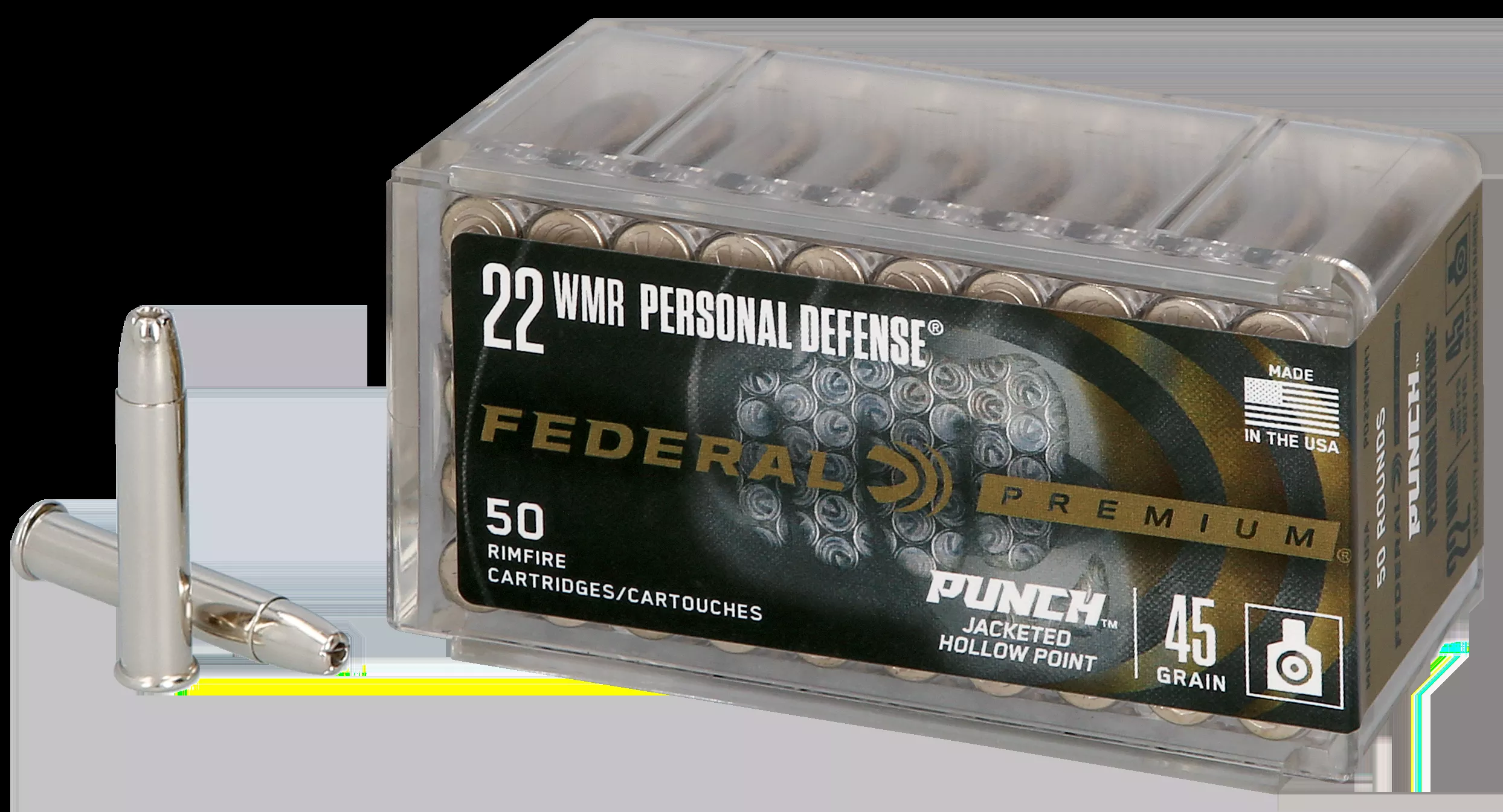 Federal 22 WMR 45gr HP 50rd Bx/ 40 Cs