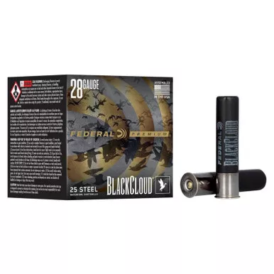 Federal Black Cloud FS Steel 28 Gauge 3 Shot Size 25 Rounds
