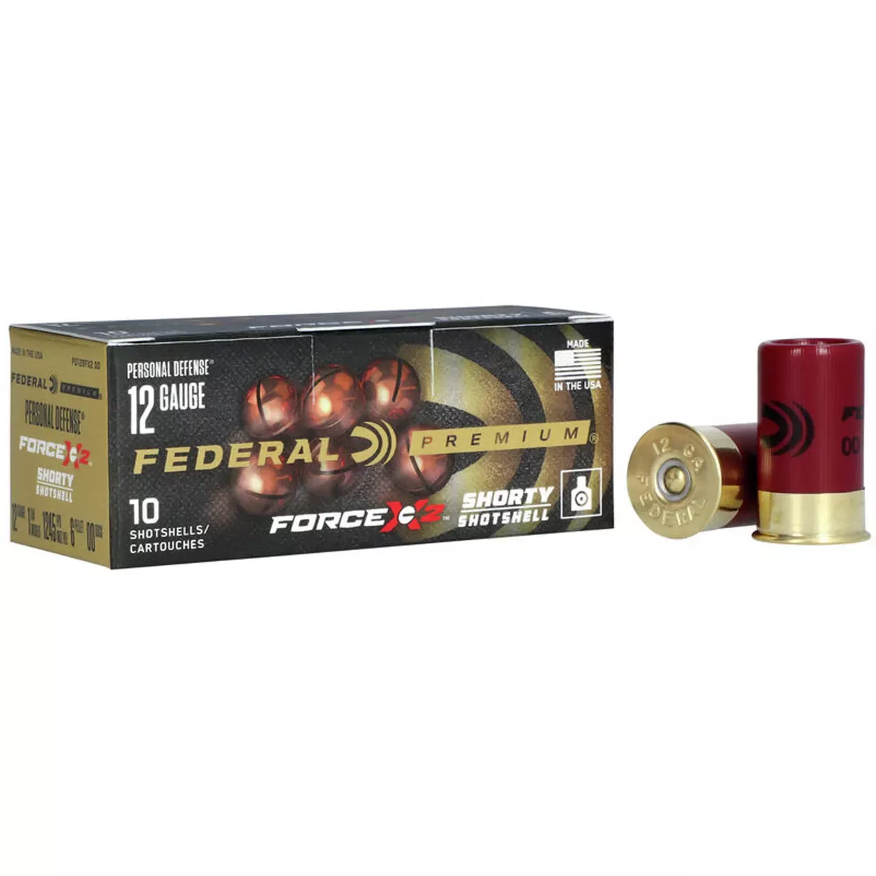 Federal Force X2 12 Gauge 1.75" 9-Pellet 00BK 10box