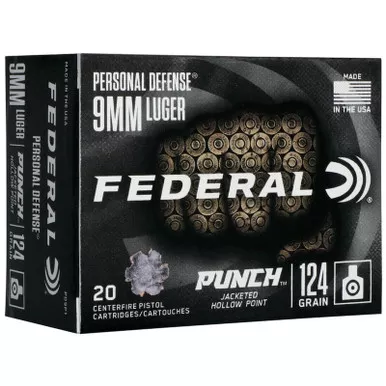 Federal Personal Defense Punch 9mm Luger 20 Rounds - FACTORY SECONDS