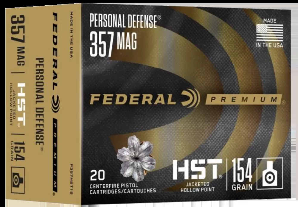 Federal Premium 357 Mag 154 gr Jacketed Hollow Point (JHP) 20/Box
