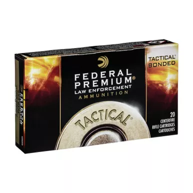 Federal Premium Law Enforcement Tactical Ammunition 223 Remington 62 Grain Bonded Soft Point - FACTORY SECONDS