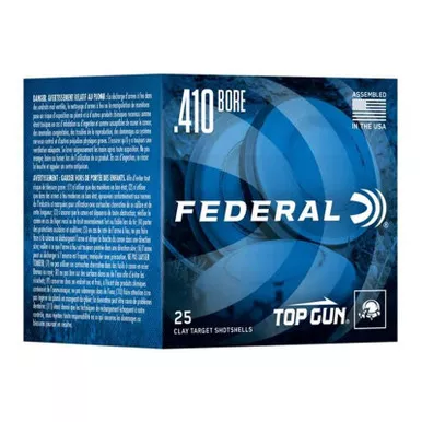 Federal Top Gun 410 Bore 9 Shot Size 2-1/2in 25 Round