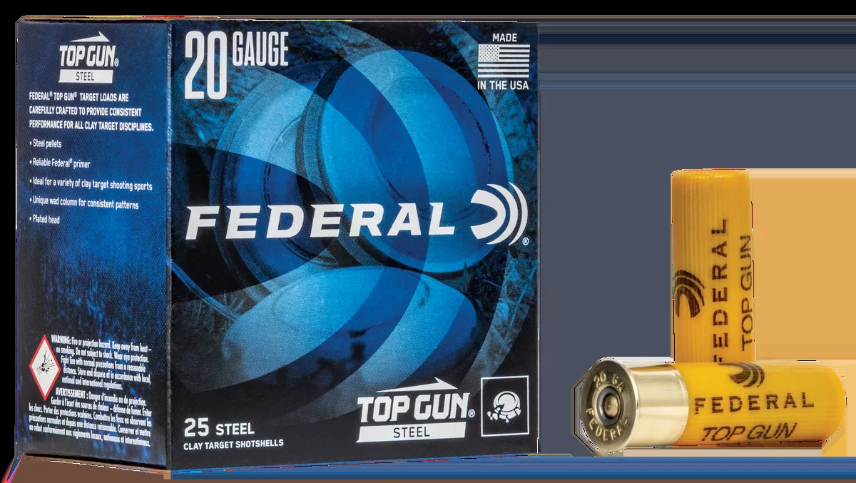 Federal Top Gun20 Gauge 2.75" 7/8 oz 7 Shot 25 Bx/10 Cs