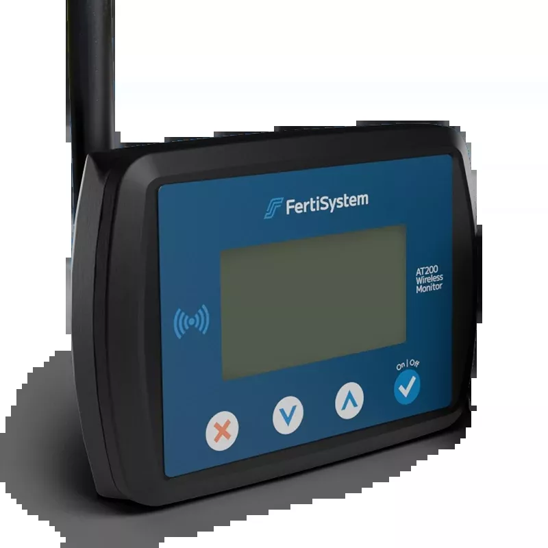 FertiSystem AT200 Display | Seed & Fertilizer Flow Monitor | Wireless Sensor Display | 120 Run Support | 100–600+ HP | For Tractors