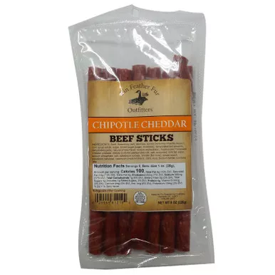 Fin Feather Fur Outfitters Chipotle/Cheddar Beef Sticks 8 Oz