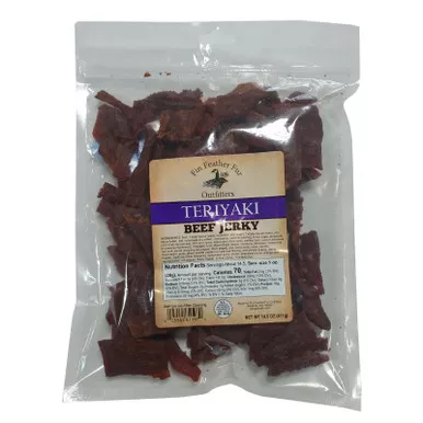 Fin Feather Fur Outfitters Teriyaki Beef Jerky 14.5 Oz