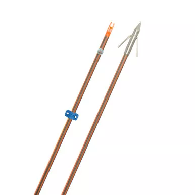 Fin-Finder 13184 Hydro Carbon IL Bowfishing Arrow with Big Head Point, Orange