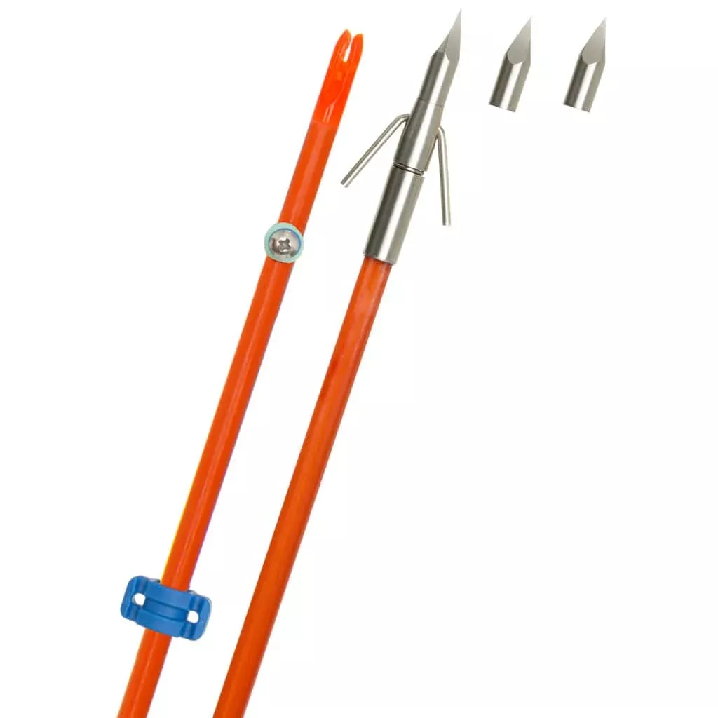 Fin Finder Raider Pro Bowfishing Arrow Orange W/riptide Pro Point