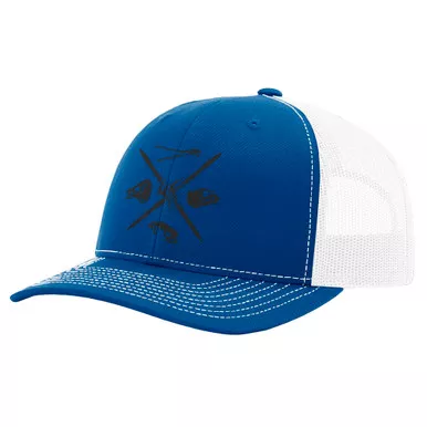 Fin-Finder Skulls Mesh Hat, Blue
