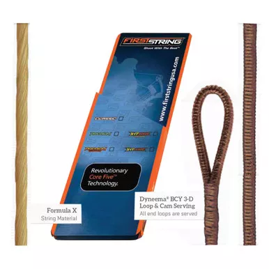 First String 5125-82-0100087 Classic String Set Mathews DXT, Brown