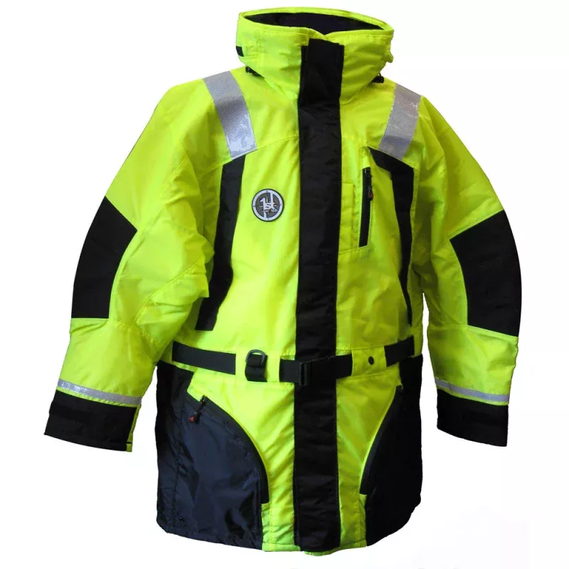 First Watch AC-1100 Flotation Coat – Hi-Vis Yellow – Large