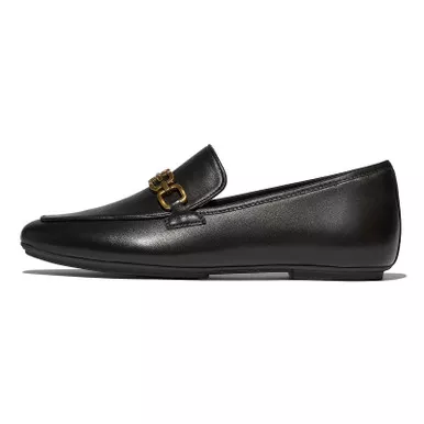 FITFLOP Delicato Square-Chain Soft Leather Loafers (E3I)