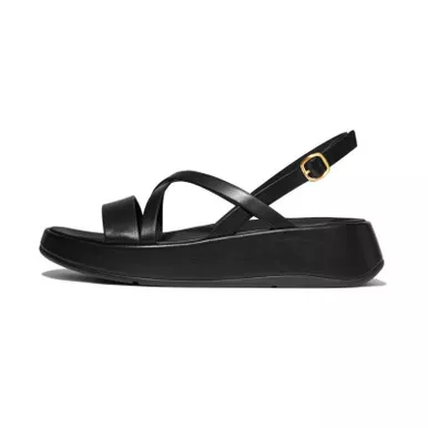 FITFLOP F-Mode Leather Flatform Strappy Back-Strap Sandals (IY3)