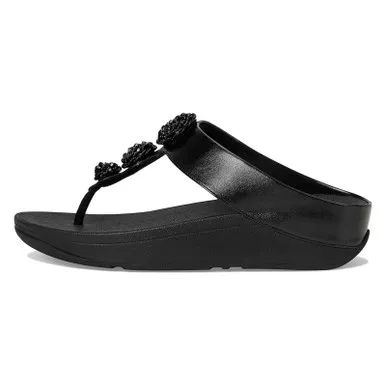 FITFLOP Fino Beadie-Button Metallic Toe-Post Sandals (IU1)