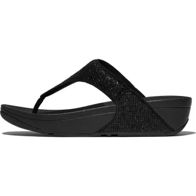 FITFLOP Lulu Crinkled-Shimmer Toe-Post Sandals (E6J)