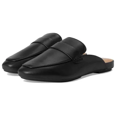 FITFLOP Women’s Delicato Black Soft Leather Mules (IT4-001)