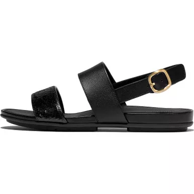 FITFLOP Women's Gracie Sequin Leather Back-Strap Sandals (E5H)
