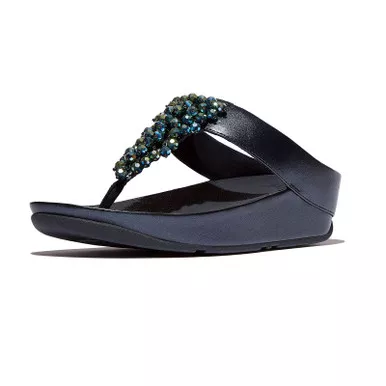 FITFLOP Women’s Rumba Iridescent Beaded Toe-Post Sandals (E4X)