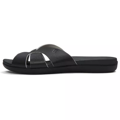FITFLOP Women’s Solay Waterproof-Leather Woven Slides (A6A)