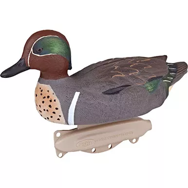 Flambeau 8015SUV Classic Green Winged Teal Decoy, Brown, 6 Pack