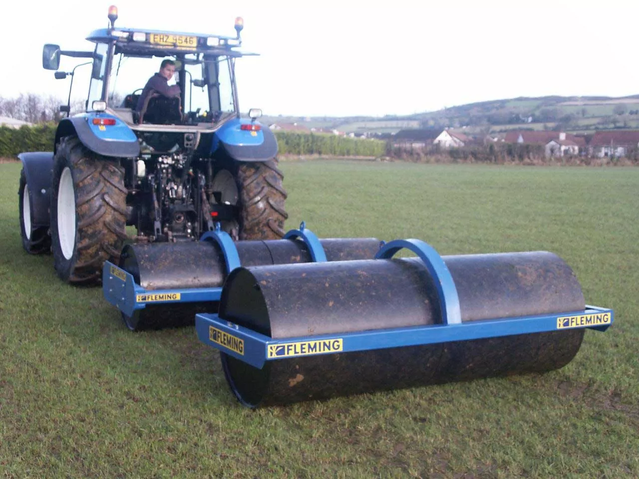 Fleming 10' Tandem Lead Roller | Width 120" | 90-120 HP | For Tractors
