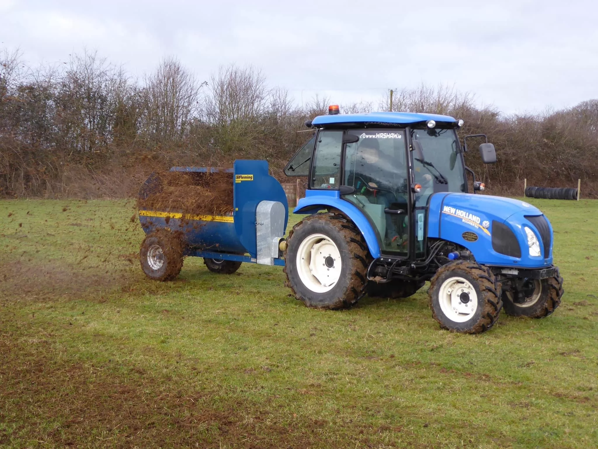 Fleming Muck Spreader | Model MS150 | Width 54″ | 25-50 HP | For Tractors