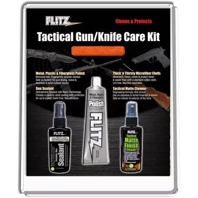 Flitz TGK 41502 Tactical Gun/Knife Care Kit, Black