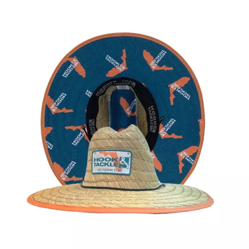Florida Tag Straw Hat|Natural-lifeguard|M/L&L/XL