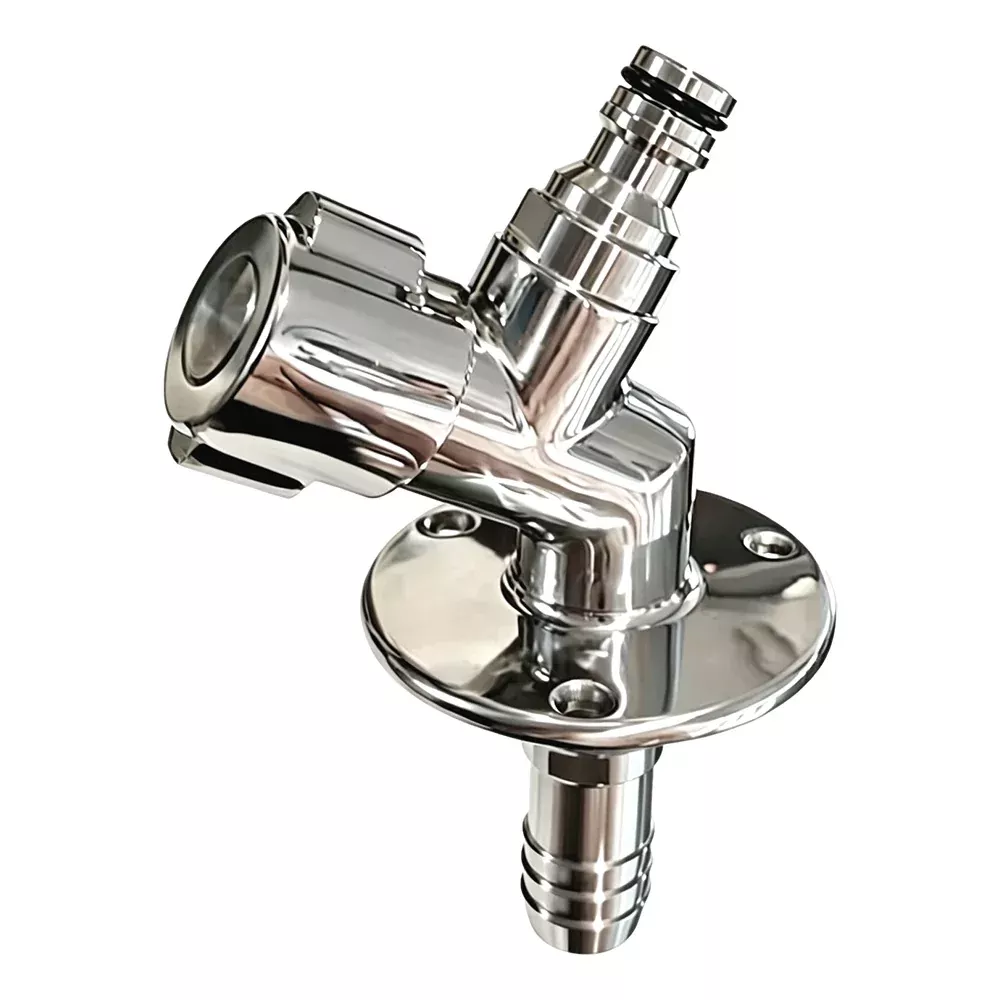 Flushmaster Quarter Turn Quick Connect Water Spigot - 45-Degree - SM-QCWS45