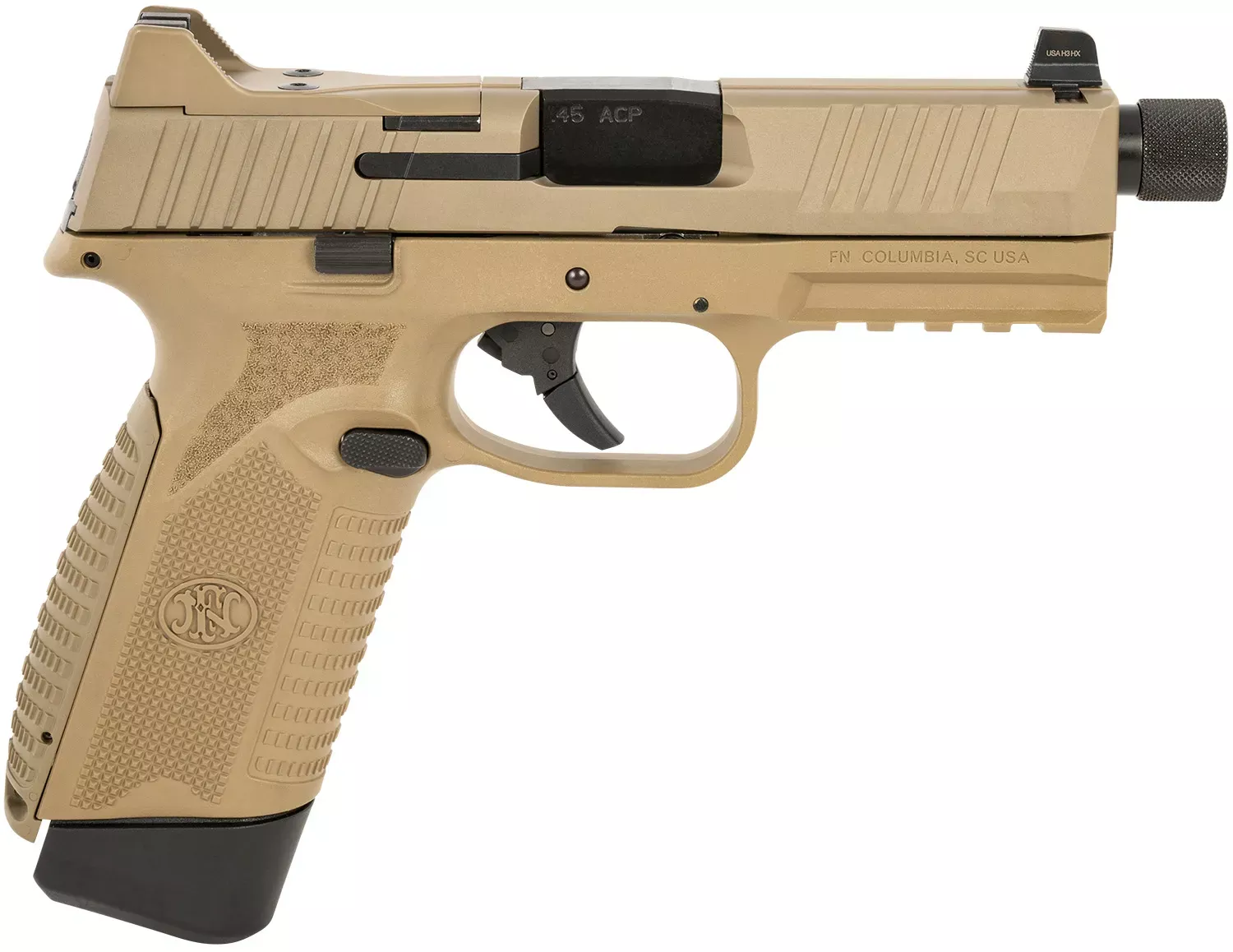 FN 545 Tactical 45 ACP Pistol 4.71" FDE 66101386