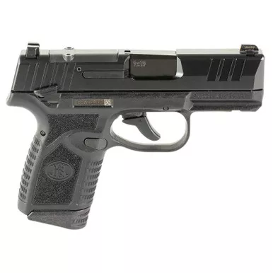 FN 66101422 Reflex MRD 9mm Luger 10+1 3.30″ Micro-Compact Frame Black PVD Optic Ready/Serrated Steel Slide w/Picatinny Rail Black Stippled Grip Ambidextrous