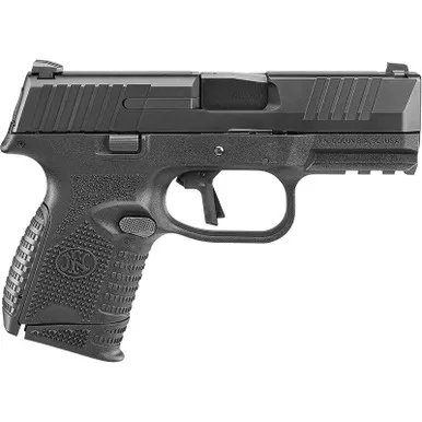 FN 66101642 509C Bundle Compact Frame 9mm Luger 10+1, 3.70" Black Recessed Crown Barrel, Black PVD Serrated Steel Slide & Polymer Frame w/Picatinny Rail, Ambidextrous, 5 Magazines