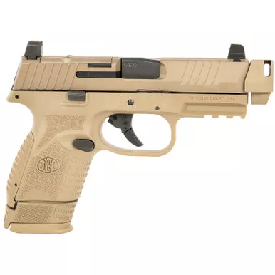 FN 66101794 509C MRD Compact W/Compensator Frame 9mm Luger 4.20″ 15+1 12+1 Black Flat Dark Earth PVD Flat Dark Earth