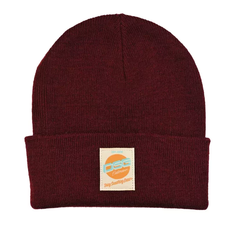 Fold Over Beanie|Sangria&Gooseberry|One Size