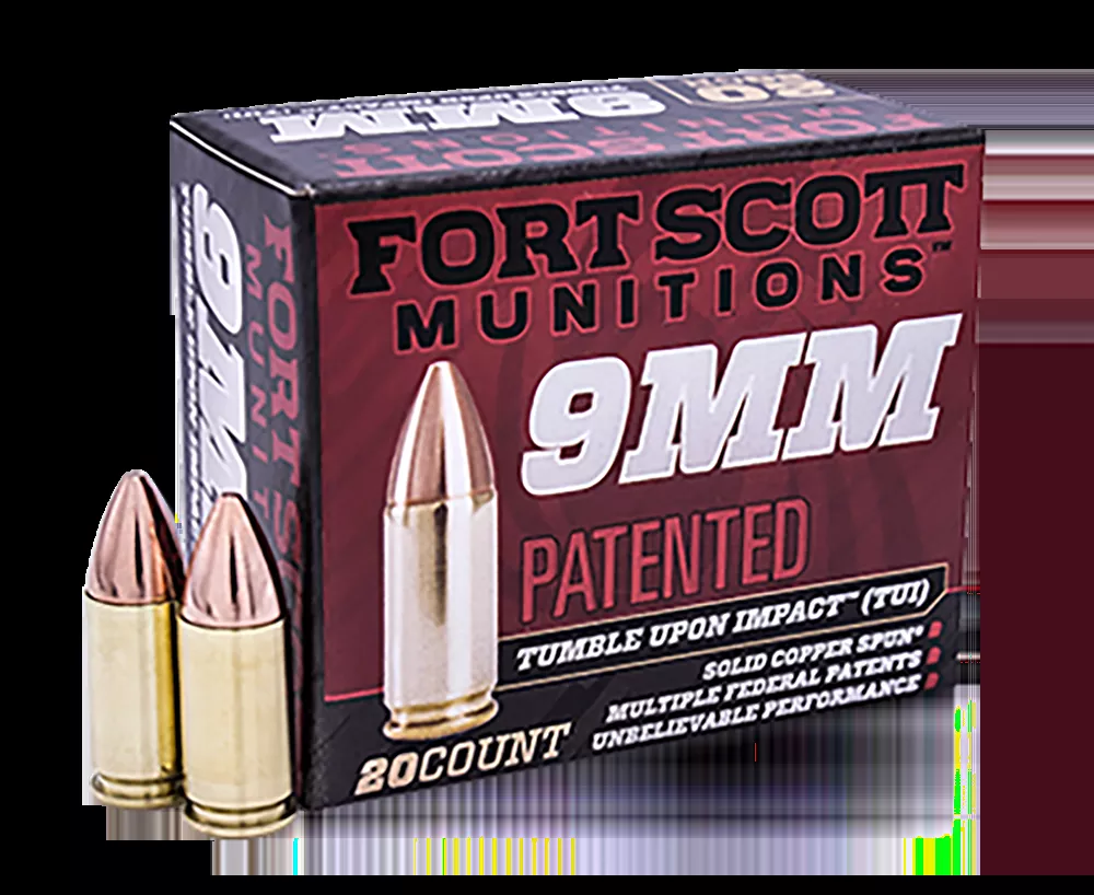 Fort Scott Munitions TUI 9mm Luger 115gr Solid Copper Spun 20rd Box