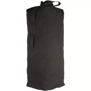 FOX OUTDOOR GI Style 21×36 Top Load Black Duffle Bag (40-13 BLACK)