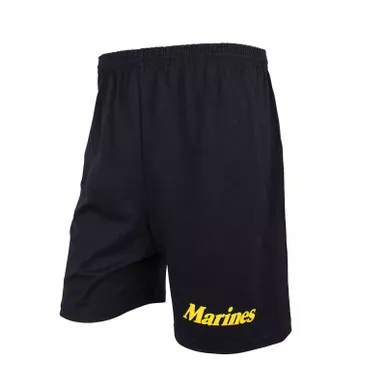 FOX OUTDOOR Men's Marines Black/Yellow Running Shorts (64-798)