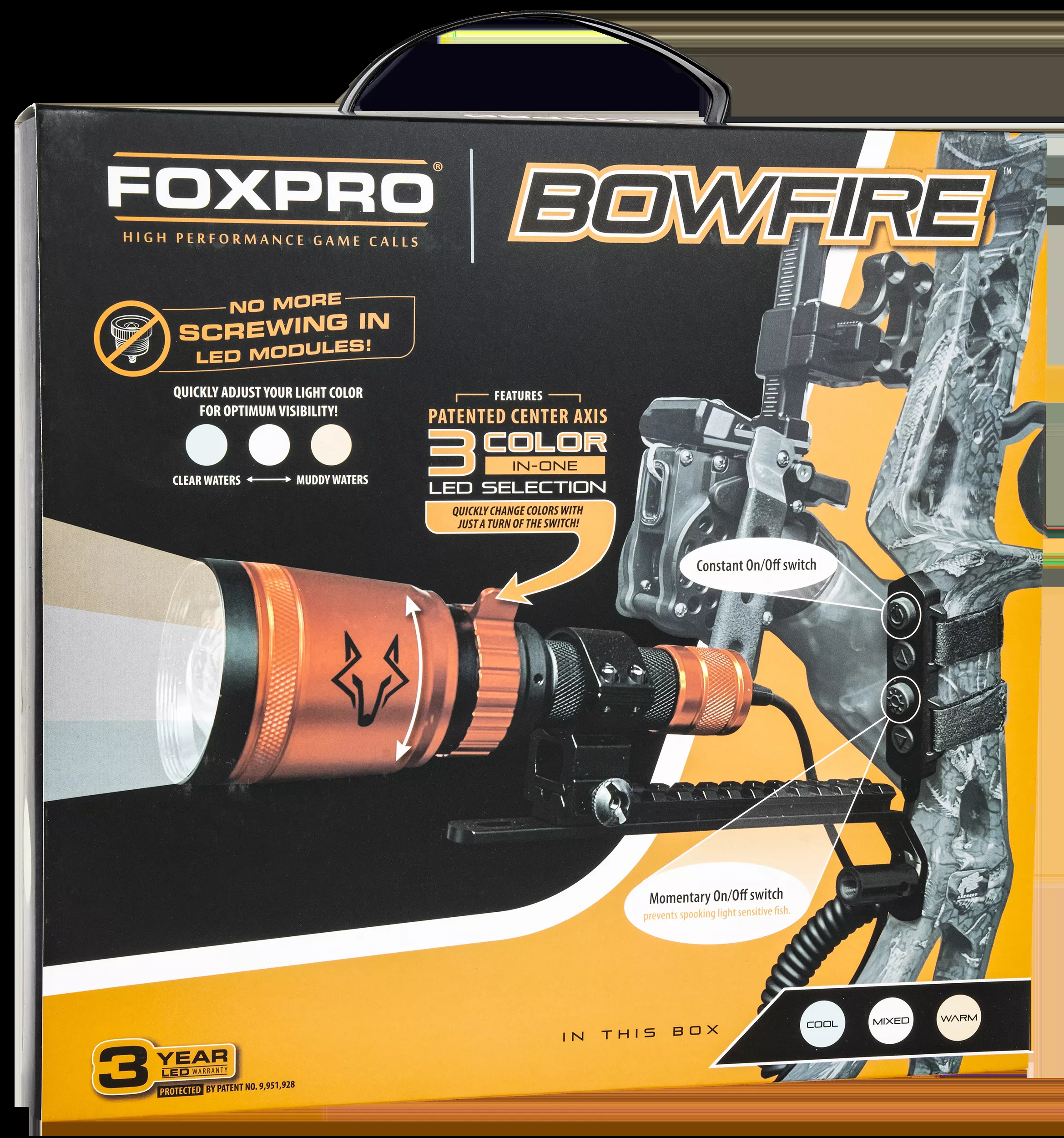 Foxpro Bowfire Black/Orange LED