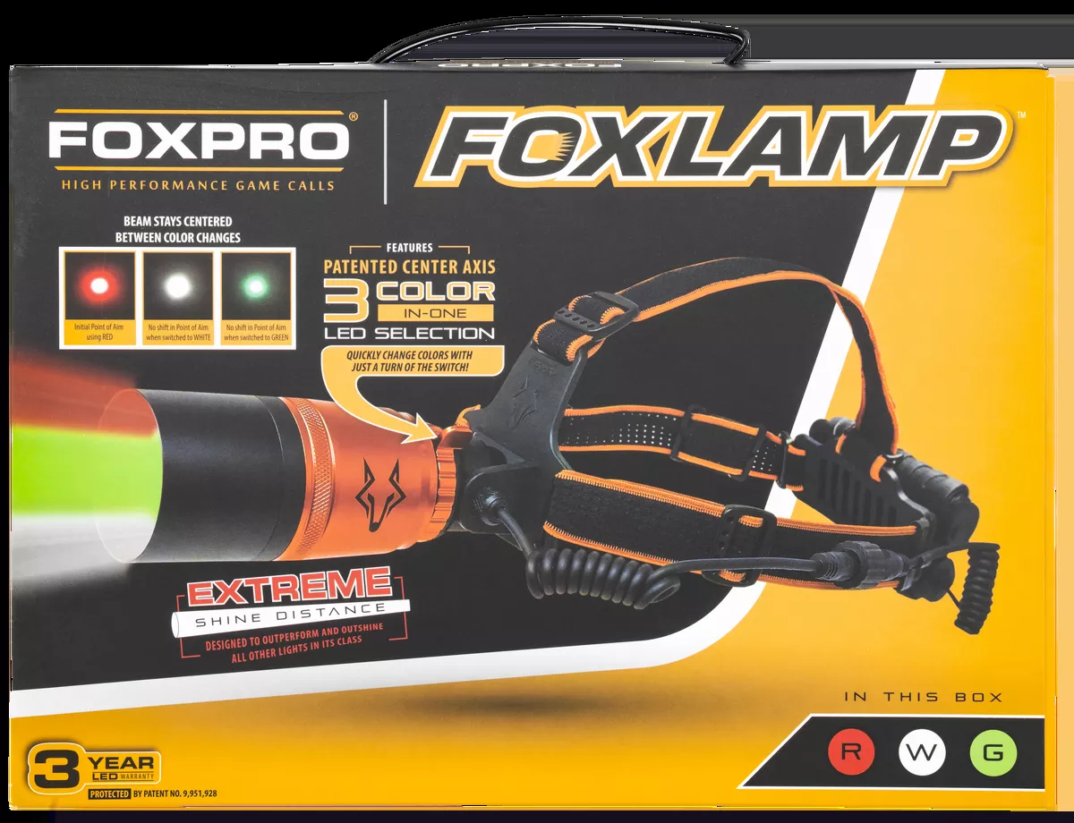 Foxpro FoxLampOrange/Black, Red/Green/White Filter