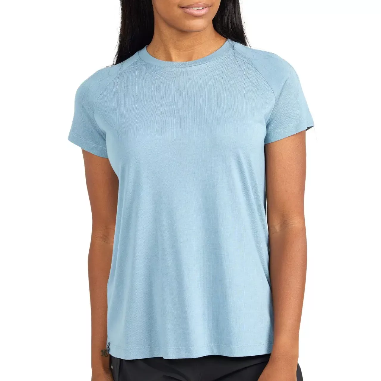 Free Fly Women's Bamboo Lightweight S/S Tee - Blue Fog