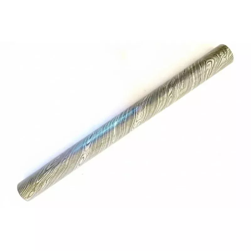 Frostvein Damascus Steel Bar Rod Premium 12 Billet 25mm