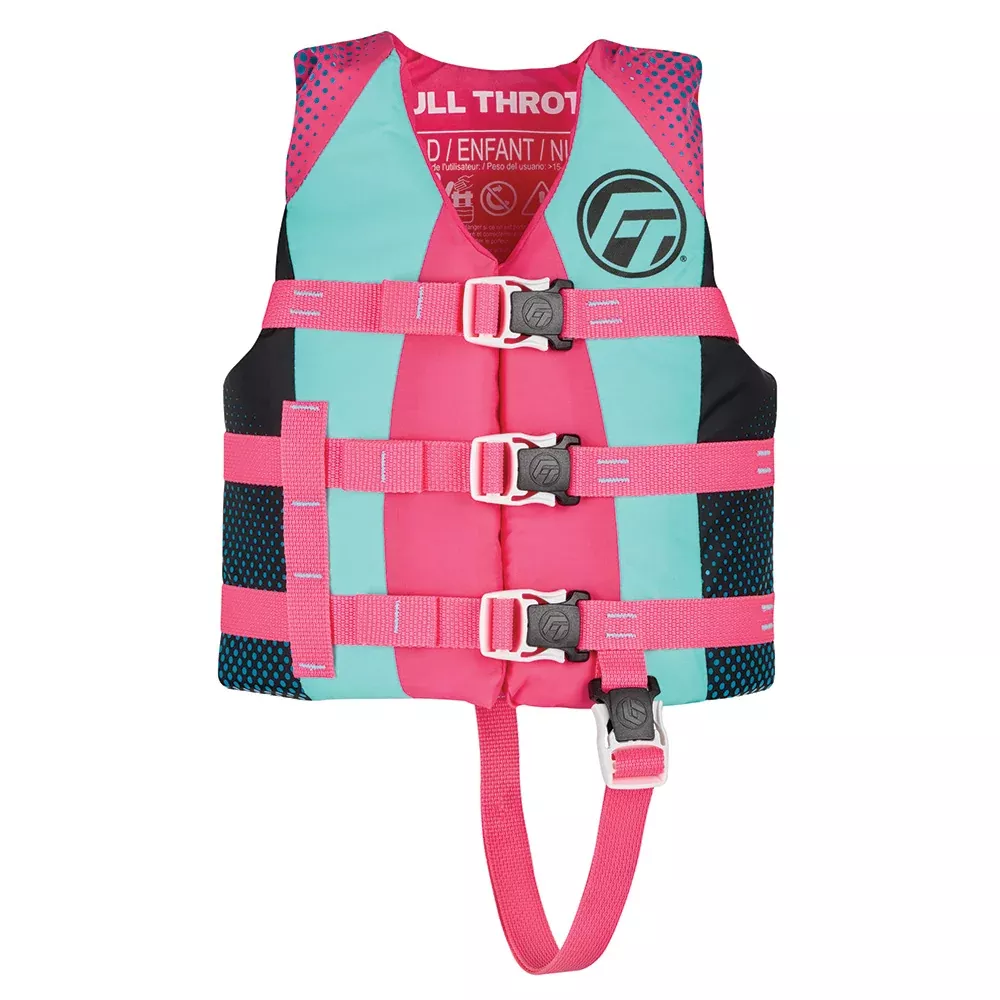 Full Throttle Nylon Life Jacket – Child – Pink – 112200-105-001-26