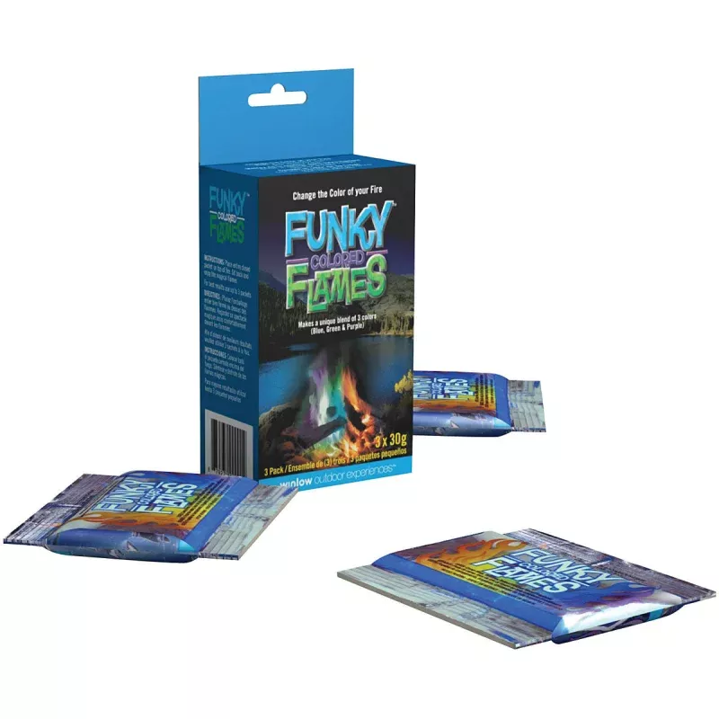 Funky Colored Flames 3 Pk